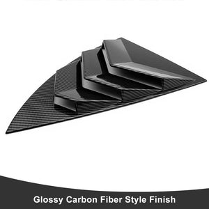 Tesla Model 3 Y Rear Side Window Louvers Air Vent Scoop Louvers Covers Carbon Fiber 2pcs