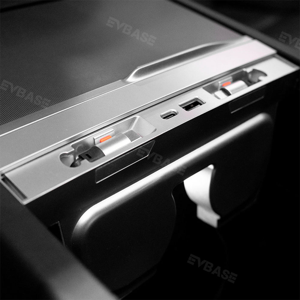 Retractable Center Console B Hub For Tesla Model 3 Highland 2024, Tesla Model 3 Accessories 2024 Car Phone Charger, THELIFELICIO Fast Charging Docking Station
