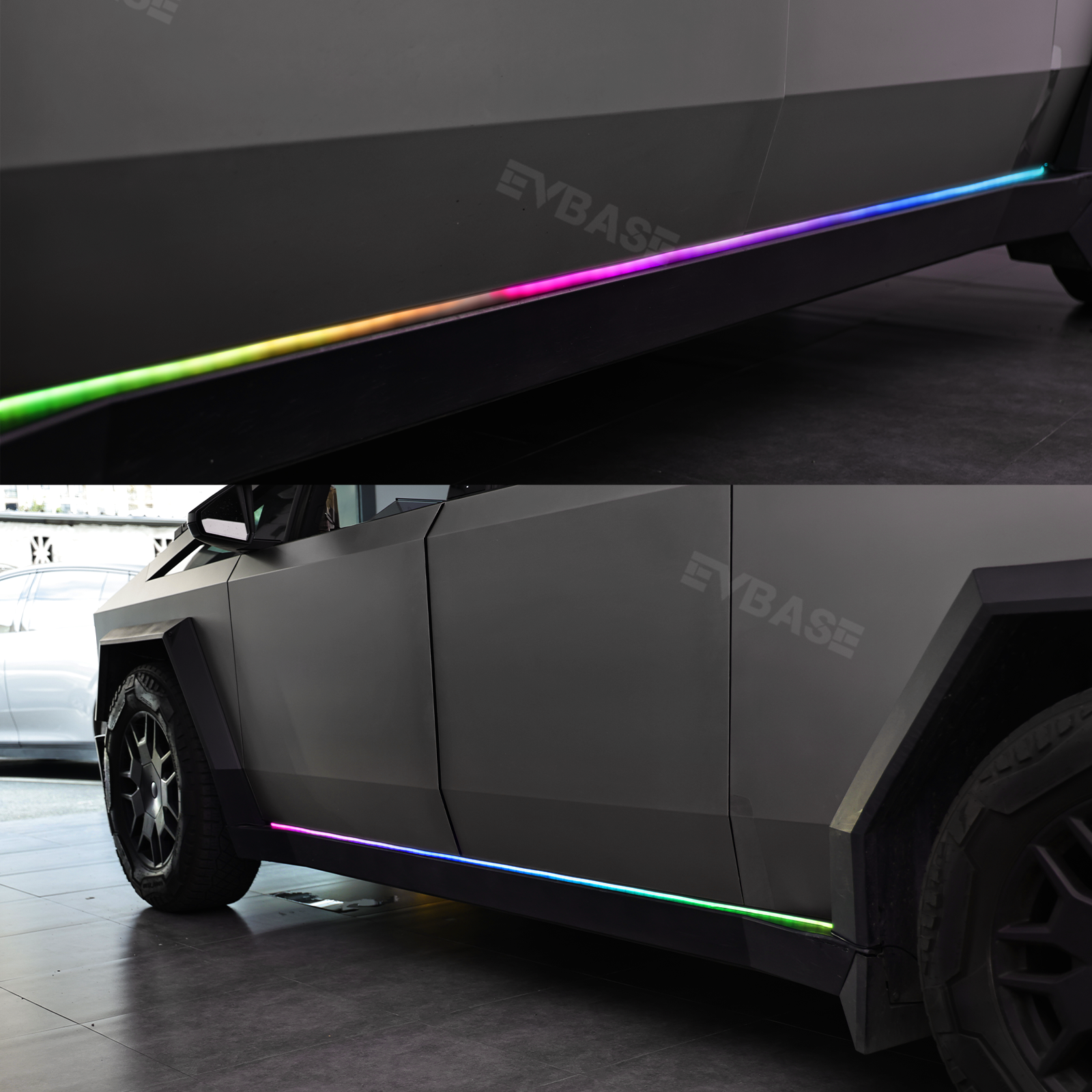 Cybertruck Profile LED Light Kit RGB Chasing Ambient Lighting Exterior Rock Lights with Smart APP Control