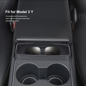 Tesla Model 3 Y Sunglasses Case Center Control Armrest Box Glasses Holder
