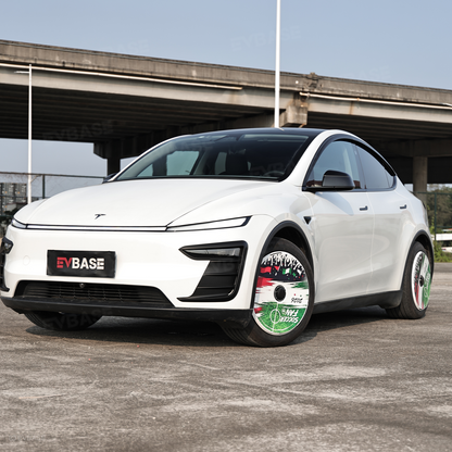 Model Y Juniper Aero Wheel Covers International Soccer Style Hubcaps for Tesla 18/19/20/21 Inch Wheels