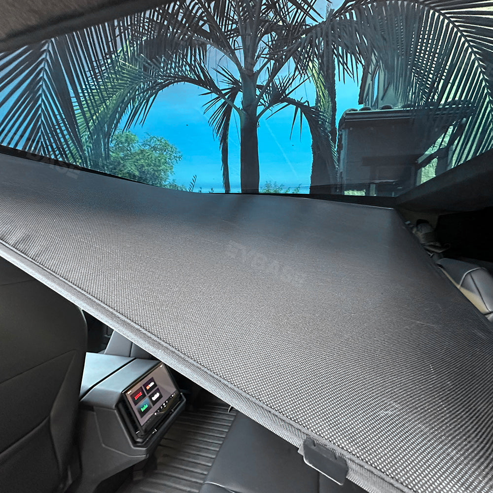 Cybertruck Glass Roof Sunshade Foldable Ice Crystal Coating Heat Insulation Sun Visor for Tesla