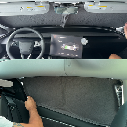 Model Y Juniper/ 3 Highland Front and Rear Windshield Shade Side Window Sunshade Foldable Sun Visor