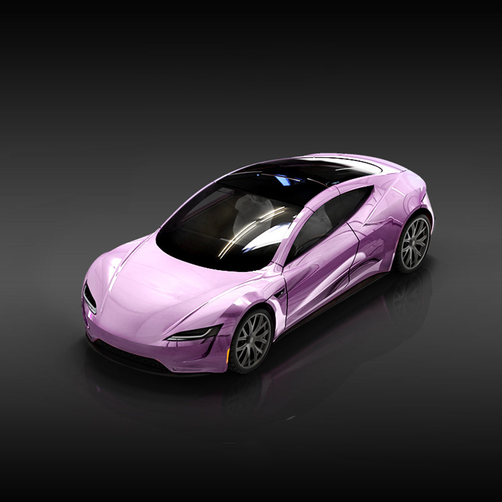 Roadster Alloy Car Model Diecast Toy Vehicles for Tesla Model with Lights Music for Kids Gift