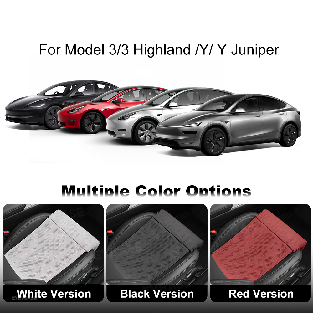 Front Seat Leg Support Cushion Nappa Leather for Tesla Model Y/ Y Juniper & Model 3/ 3 Highland