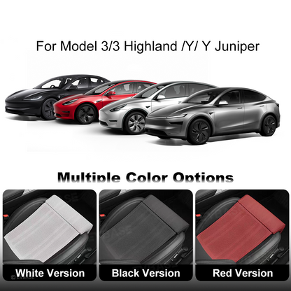 Front Seat Leg Support Cushion Nappa Leather for Tesla Model Y/ Y Juniper & Model 3/ 3 Highland