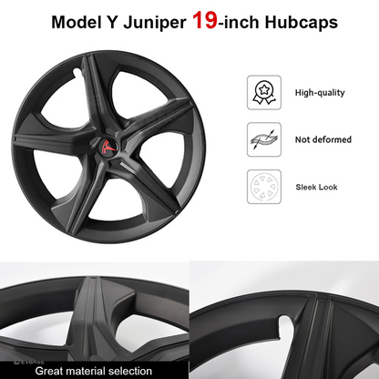 Model Y Juniper 19" Wheel Covers Starfish Style Hubcaps for Tesla