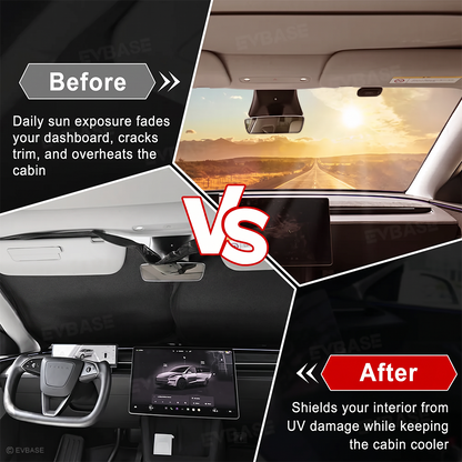 Model Y Juniper Sunshade Front & Rear Windshield Shade Side Window Sun Visor Glass Roof Sunshade Sun Protection Heat Insulation