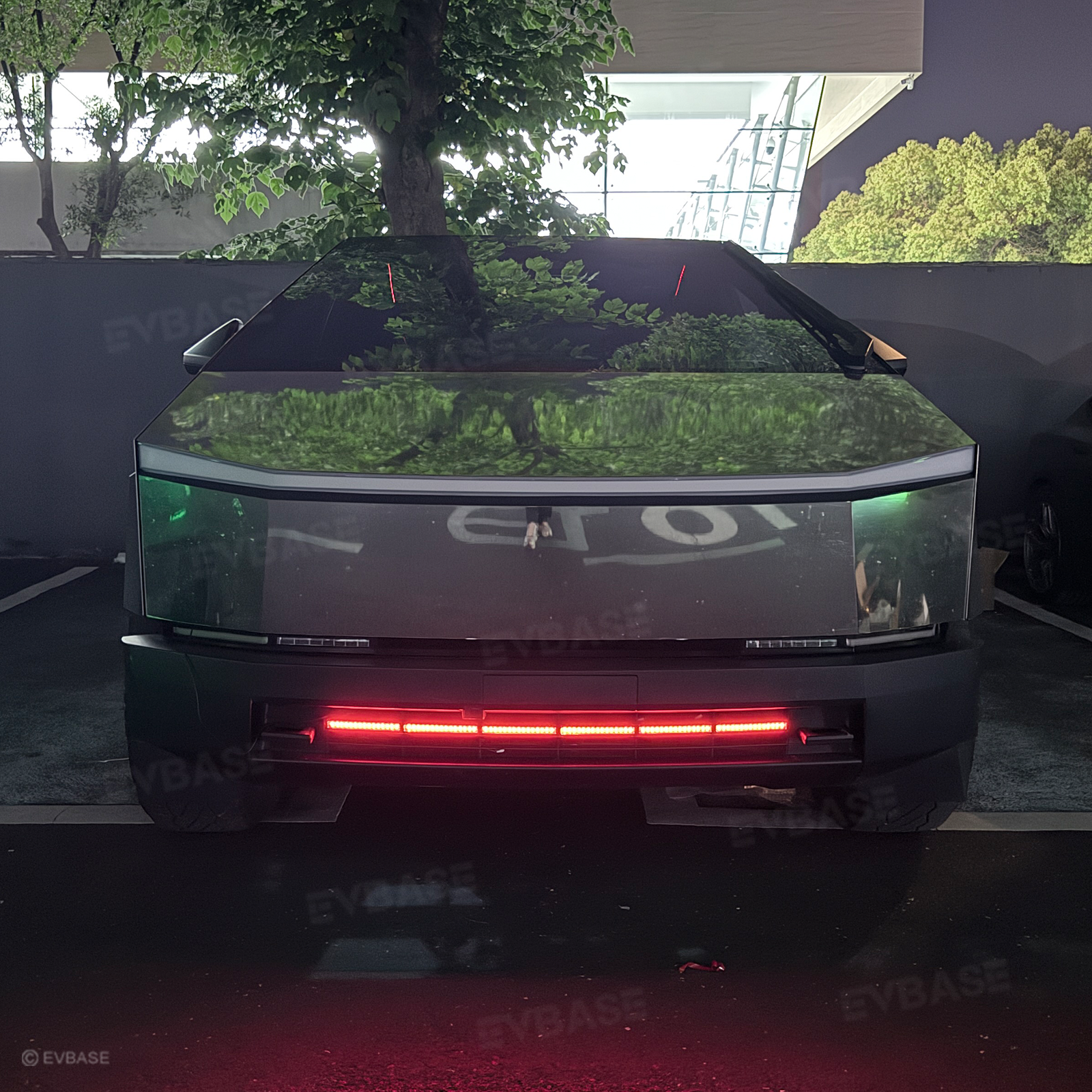 Cybertruck Front Bumper Insert RGB LED Off-Road Light Bar Auxiliary Lighting Upgrade 2.0 with Factory Screen Control