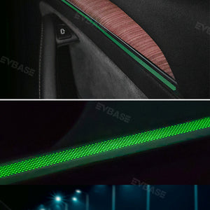 EVBASE Tesla Model 3/Y Laser Engraved Streamer Ambient Lighting Upgrade Kit Laser Carving LED Light Strips With Tweeter