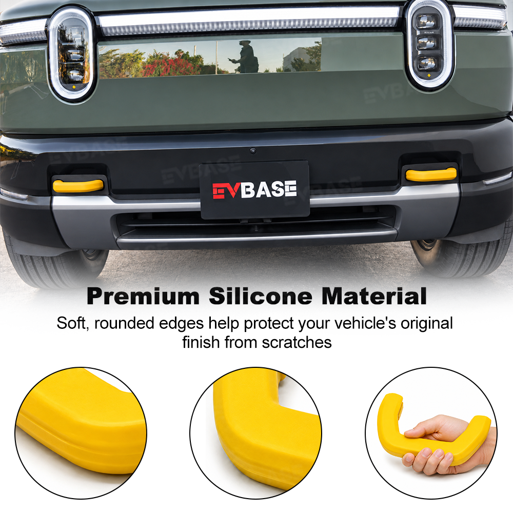 Front Bumper Tow Hook Covers for Rivian R2 Silicone Tow Hook Protector