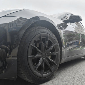 EVBASE Tesla Model 3 Wheel Covers 18 Inch Hub Caps Replacement Saint Style 4PCS 2017-2023 Year