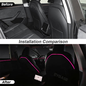 Tesla Model 3 Highland Backseat Ambient Lights Car Neon Light Interior EVBASE