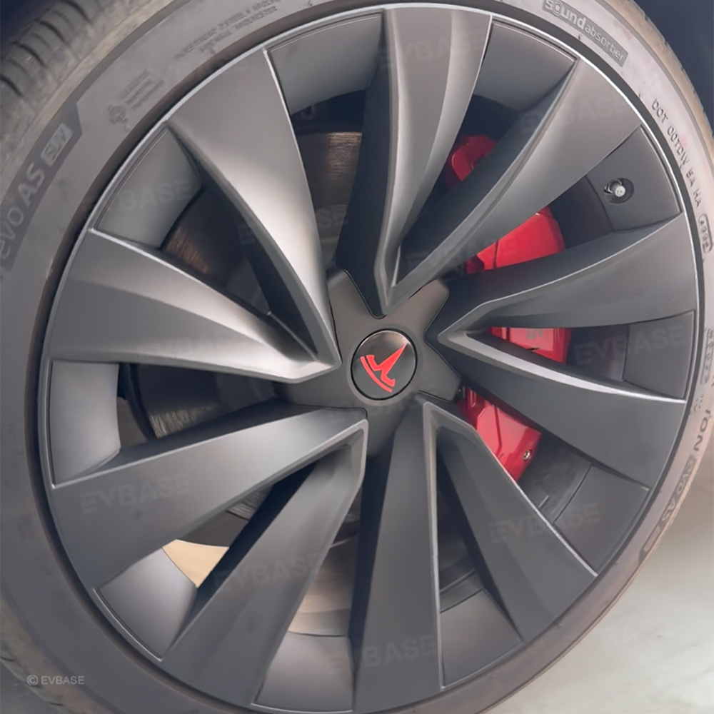 Wheel Covers for Tesla Model Y Juniper 20 Inch Helix 2.0 Wheels Matte Black Wheel Hubcaps