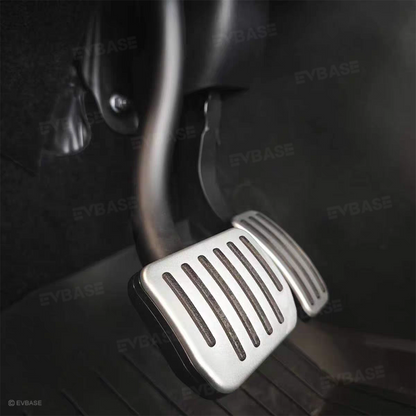 Model Y Juniper/ 3 Highland Aluminum Performance Foot Pedal Covers Non-Slip Slide-On Rail Lock Brake & Accelerator Pedal Pads Protector Set