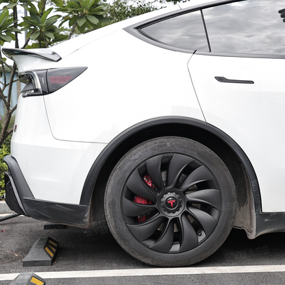 Model Y Juniper 19 inch Wheel Covers Überturbine Style Matte Hubcaps for Tesla Crossflow Wheels