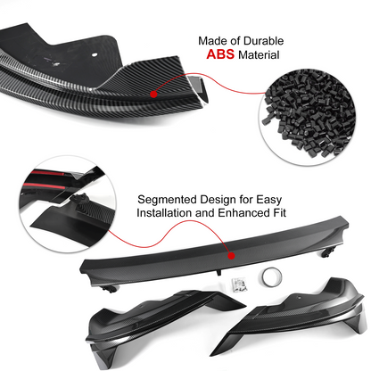 Tesla Front Lip For Model Y Juniper V Style Front Splitter ABS Front Apron Body Kit