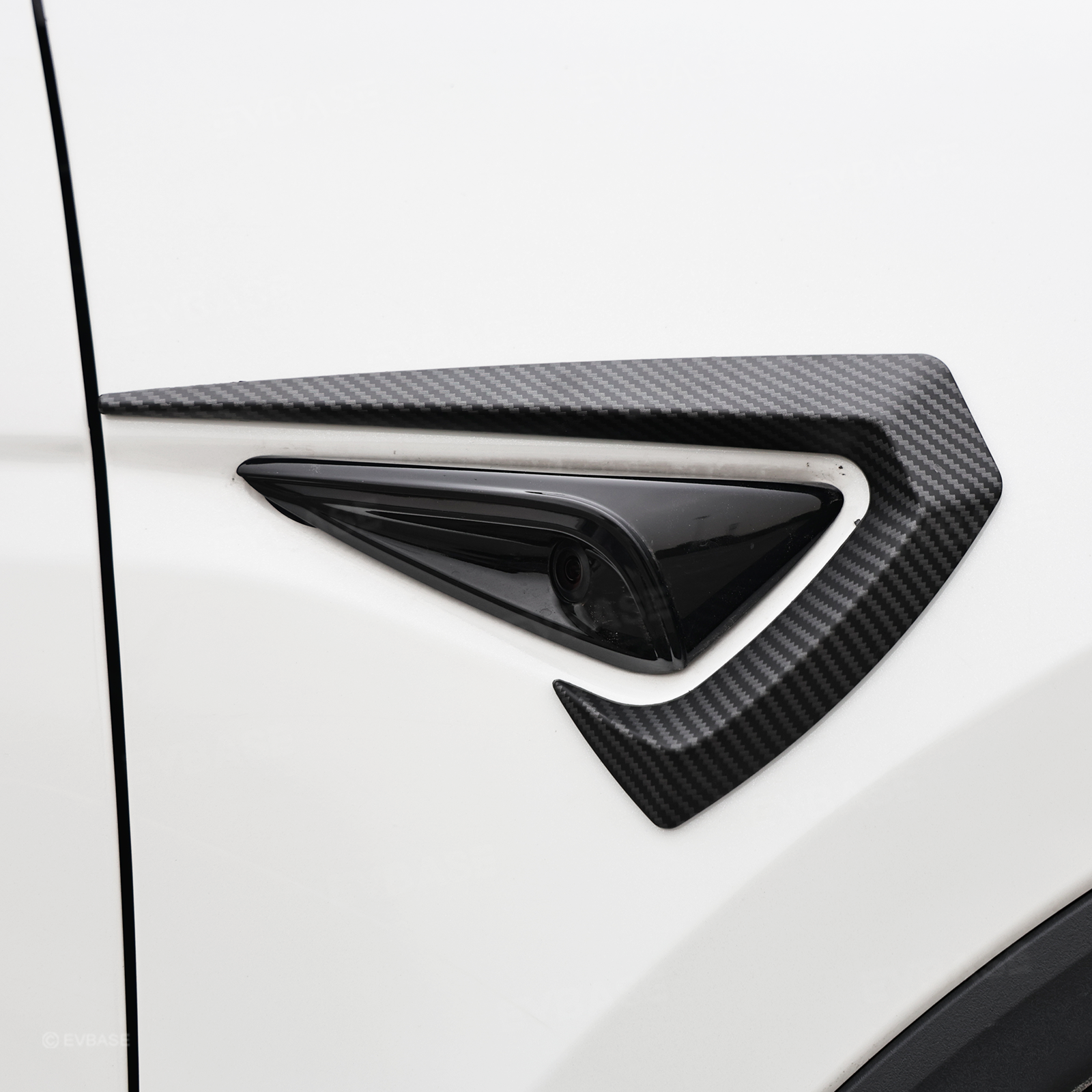 Side Fender Camera Vent Trim ABS Sporty Style Turn Signal Cover for Tesla Model Y/ Y Juniper & Model 3/ 3 Highland