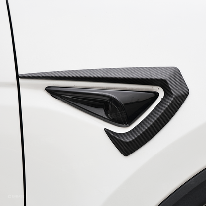 Side Fender Camera Vent Trim ABS Sporty Style Turn Signal Cover for Tesla Model Y/ Y Juniper & Model 3/ 3 Highland