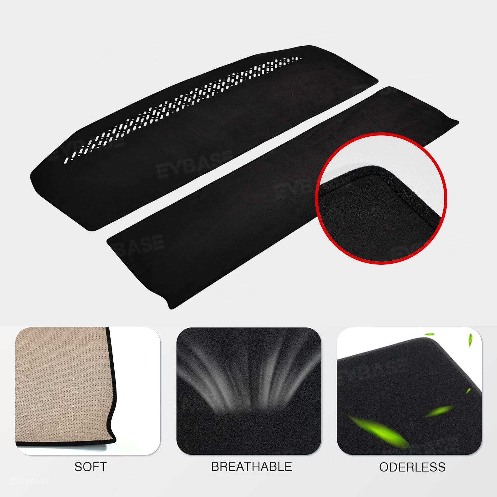 Cybertruck Dashboard Cover Anti-Glare Sun Protection Suede Dash Mat