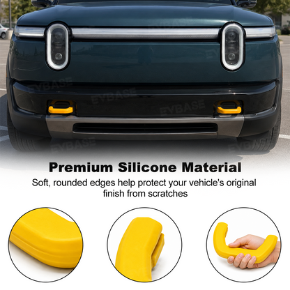 Front Bumper Tow Hook Covers for Rivian R2 Silicone Tow Hooks Protector