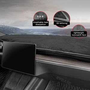 Tesla Model X/S Dashboard Mat Cover Light Shielding Non-Slip Dash Pad Instrument Panel Mat Shading Pad
