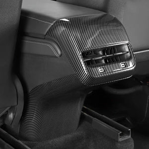 EVBASE Tesla Model 3 Y Rear Air Vent Outlet Real Carbon Fiber Cover