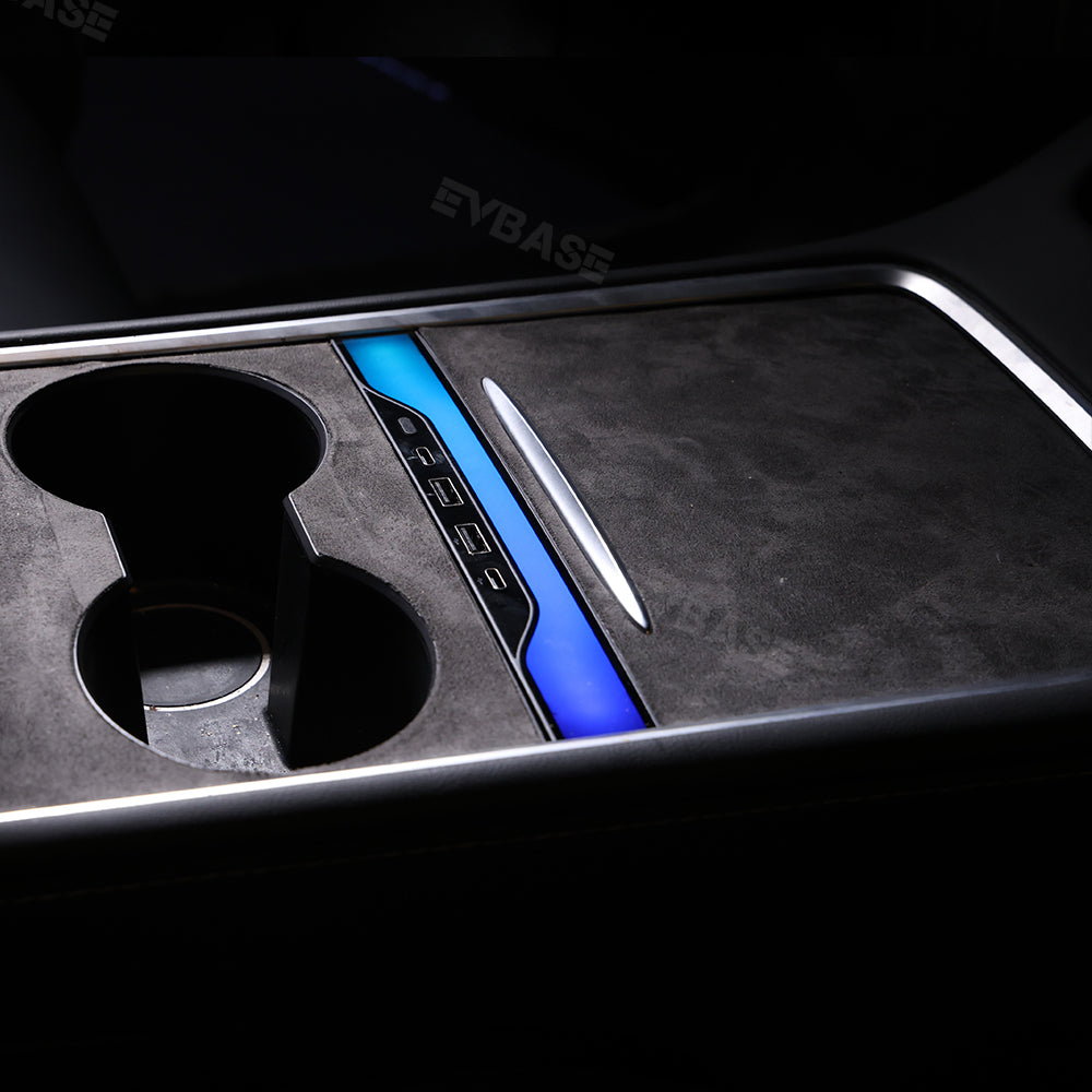 Tesla RGB USB Hub Adapter With Ambient Light Model Y Juniper Center Console Multiport Hub Adapter