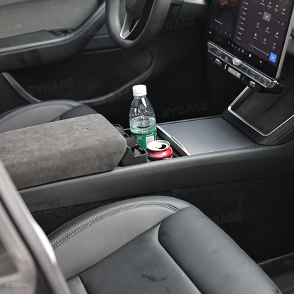 Model Y Juniper/ YL/ 3 Highland Silicone Center Console Cup Holder Insert Armrest Storage Organizer