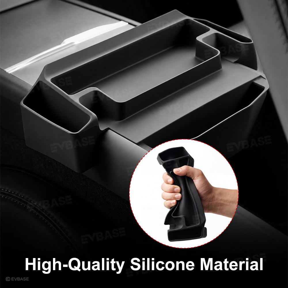 Model Y Juniper/ Y L/ 3 Highland Center Console Organizer Tray Silicone Armrest Sunglasses & Card Storage Box