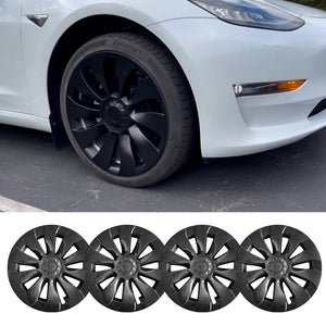 Tesla Model 3 19 Inch Hub Cap Replacement Model 3 Überturbine Wheel Caps Protector Cover Kit 4pcs