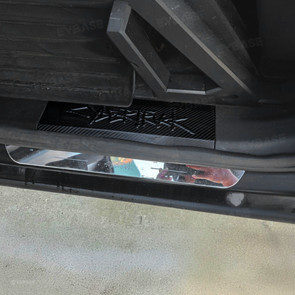 Cybertruck Front  Door Sill Protector Real Carbon Fiber Door Sill Cover Trim Plates