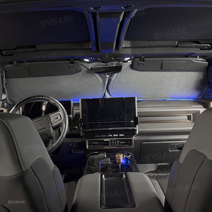 Glass Roof Sunshade for Hummer EV Ice Crystal Sun Shield Foldable Sunroof Shade