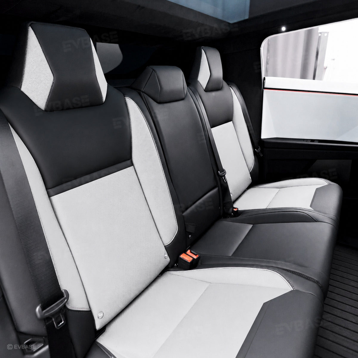 Cybertruck Seat Covers Waterproof Nappa Leather Cyberpunk-Inspired Style Seat Protector
