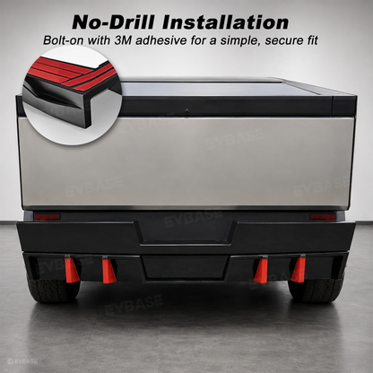 Cybertruck Rear Diffuser Aggressive Performance Styling ABS Rear Bumper Diffuser
