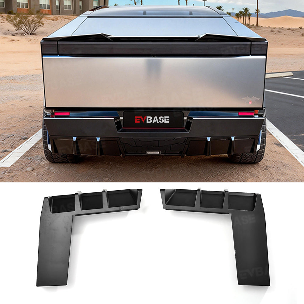 Cybertruck Rear Diffuser ABS Rear Bumper Lip Side Splitter Extension for Tesla