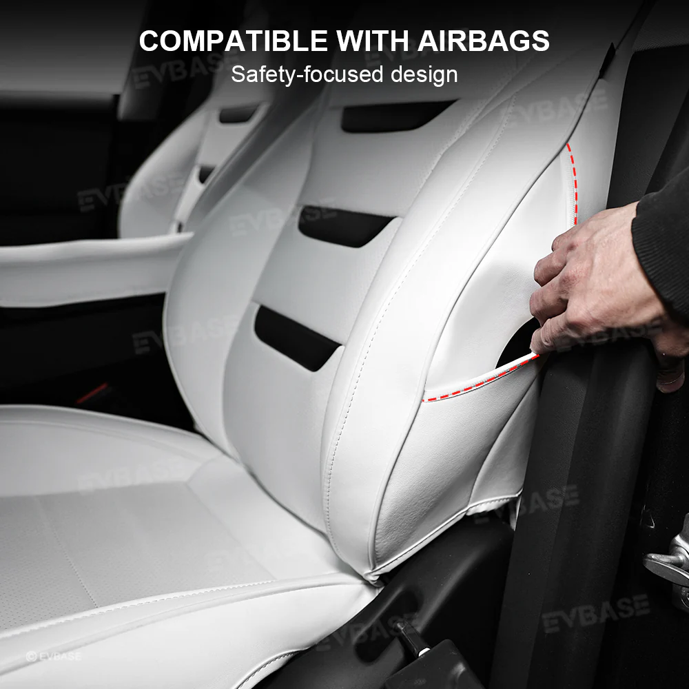 Model Y Juniper Standard Seat Covers NAPPA Leather Seat Protector 3-lined Insignia Design