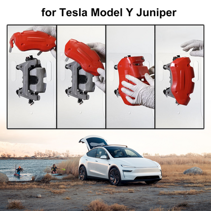Model Y Juniper Silicone Brake Caliper Cover Protector Set Slip-On Fit & No Wheel Removal