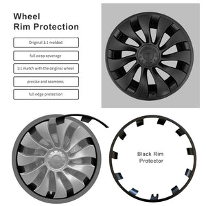 EVBASE Model Y 21-inch RimCase Tesla Überturbine Wheels Rim Protector for Model Y(Set of 4)