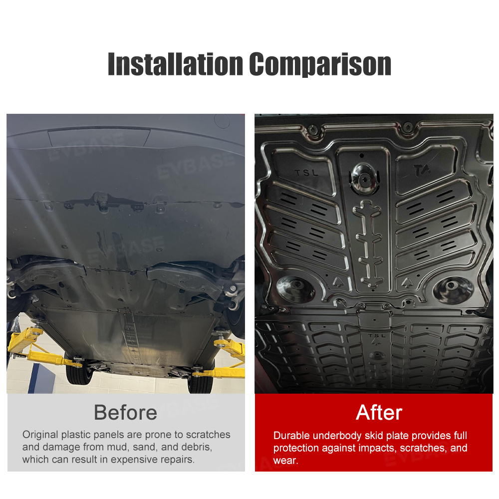 Model Y/ Y Juniper & Model 3/ 3 Highland Skid Plate Overlanding & Ultra Protection Aluminum Alloy Underbody Protection Cover