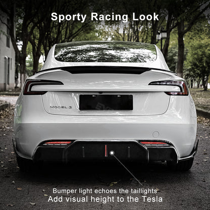 Model 3 Highland Body Kit ABS Bumper Lip Diffuser Splitter Corners Front Bumper Rear Spoiler Wing for Tesla