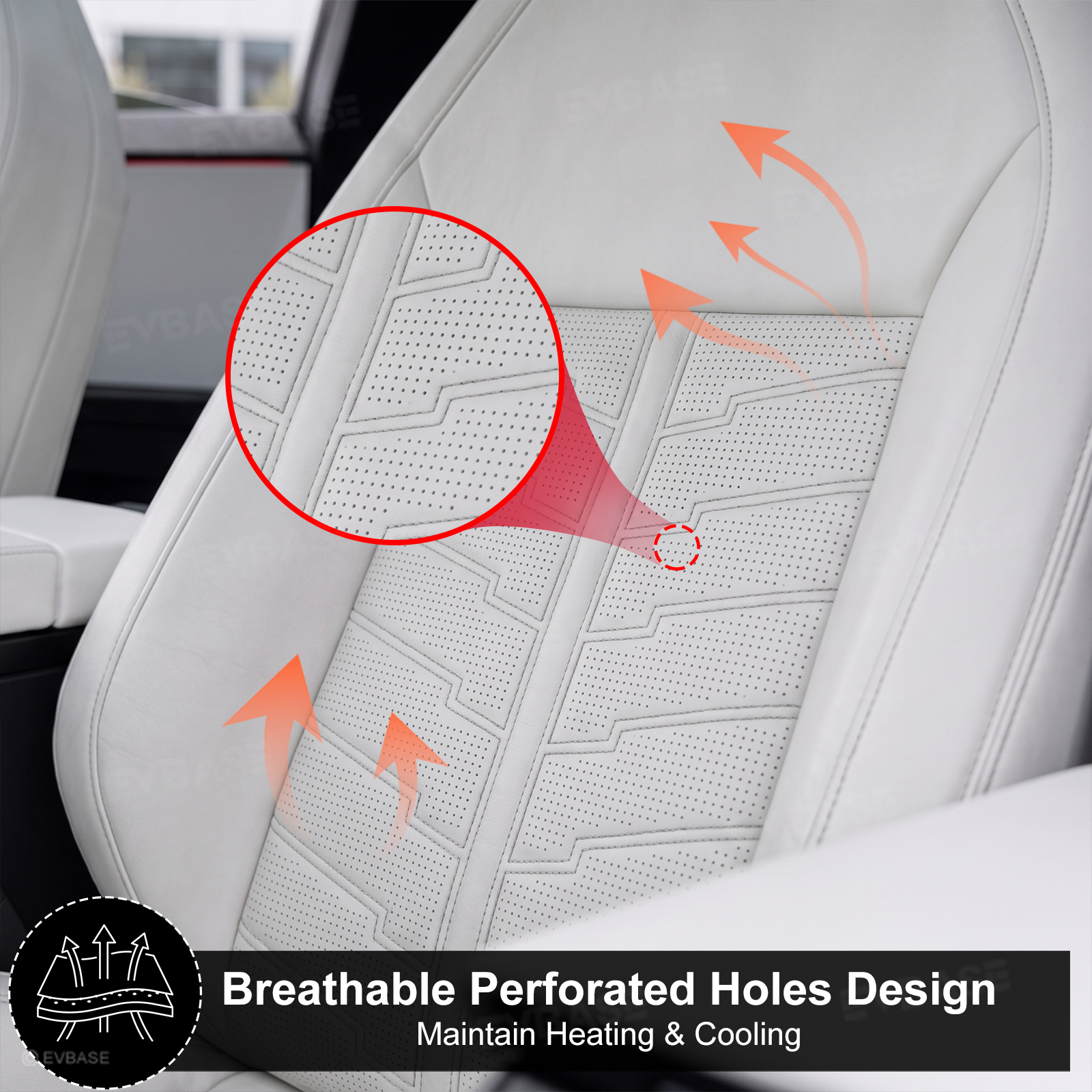 Cybertruck Seat Covers Futuristic Armor-Style Seat Protector Premium NAPPA Leather Interior Upgrade