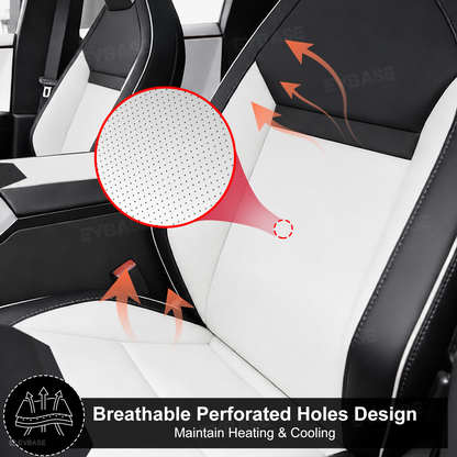 Cybertruck Seat Covers Waterproof Nappa Leather Cyberpunk-Inspired Style Seat Protector