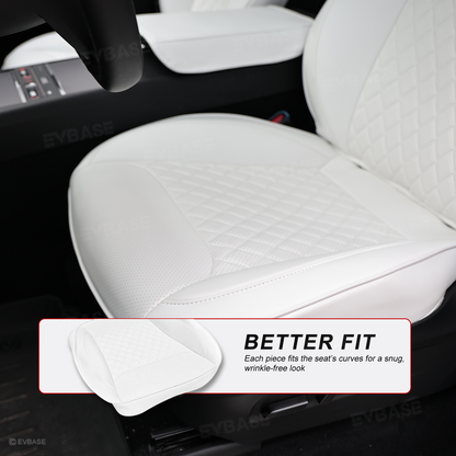 Model Y Juniper Seat Covers Waterproof Breathable NAPPA Leather Seat Protector with Diamond Quilted Design