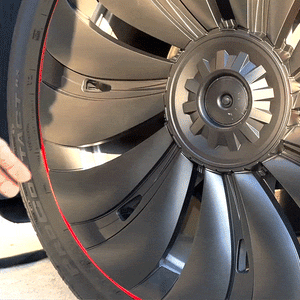 New Tesla Redline Wheel Caps Model Y Überturbine Wheel Covers 19 inch Matte 4PCS for Gemini Wheels