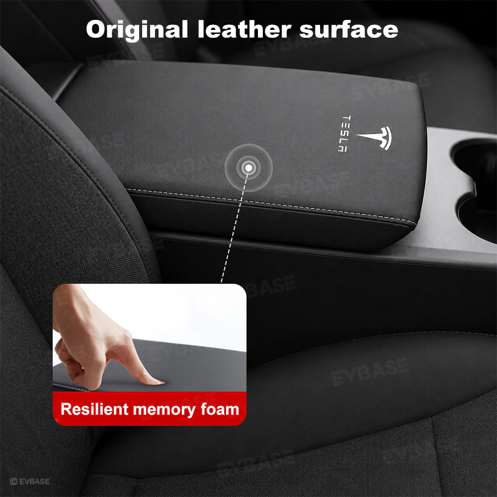 Model Y Juniper Standard Armrest Cover Center Console Armrest Box Cover Anti-Scratch Protector with Logo