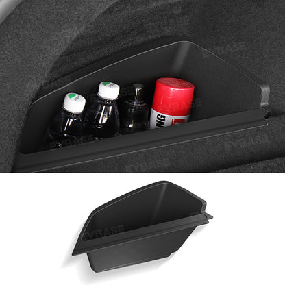 Model S Rear Trunk Organizer Storage Boxes TPE Side Trunk Bins for Tesla