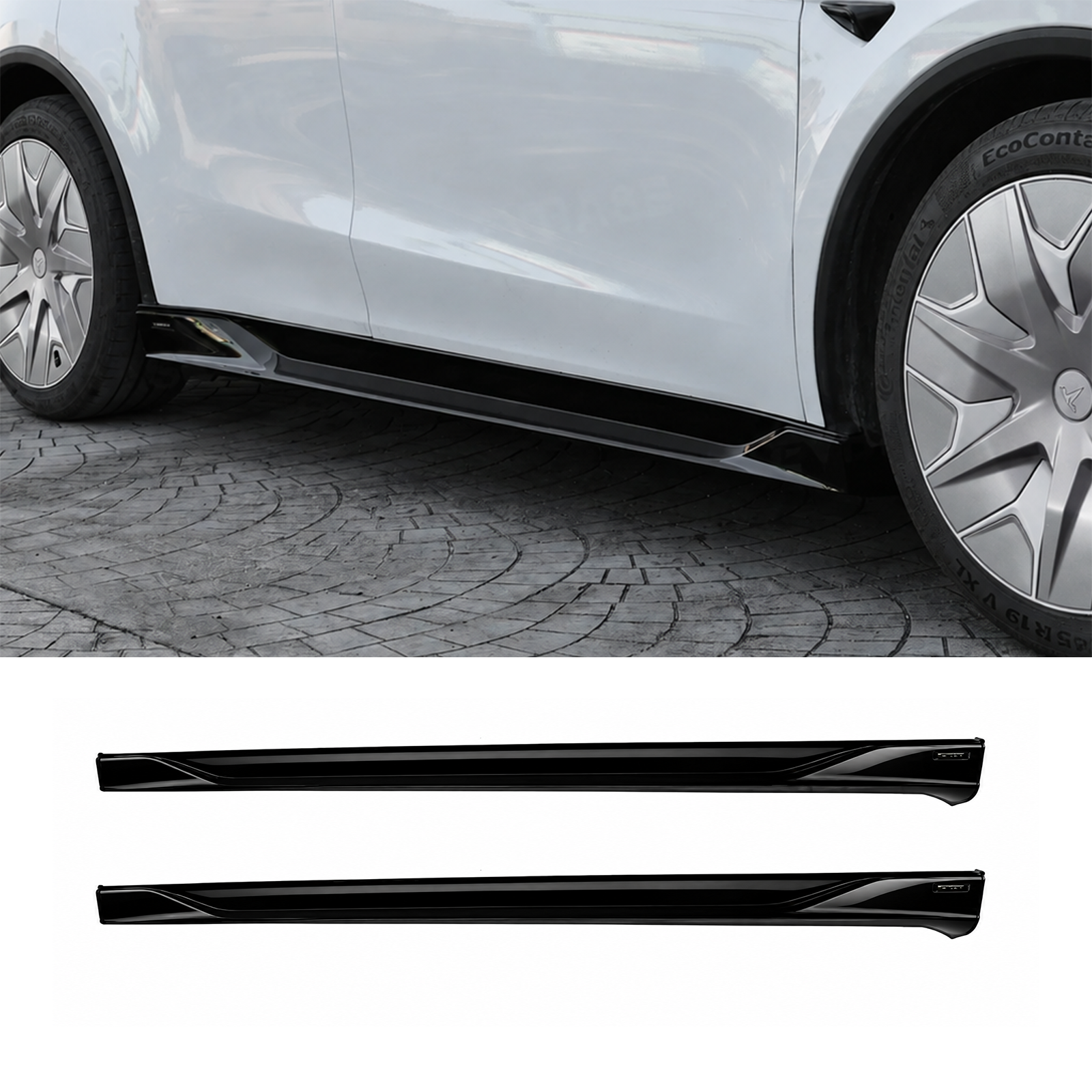 Model Y L Body Kit Full Aero Front Lip & Side Skirts & Rear Diffuser for Tesla