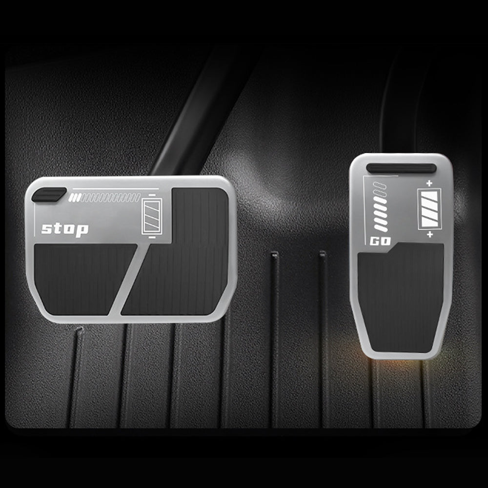 New Brake Pedal Covers Model 3 Y Non-Slip Performance Foot Silver Pedal Covers for Tesla