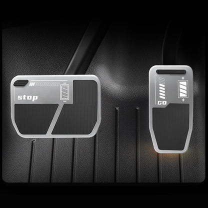 New Brake Pedal Covers Model 3 Y Non-Slip Performance Foot Silver Pedal Covers for Tesla